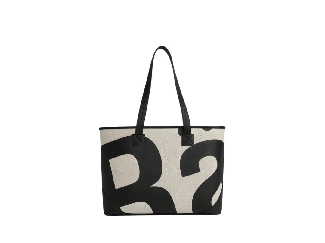 Rally Movement Rally Movement Rally Tote Bag With FM Logo Black White
