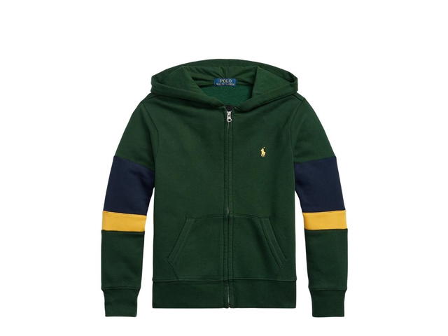 Polo Ralph Lauren Ralph Lauren Kids Corduroy-Logo Fleece Full-Zip Hoodie College Green Multi - view 1