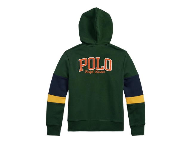 Polo Ralph Lauren Ralph Lauren Kids Corduroy-Logo Fleece Full-Zip Hoodie College Green Multi - view 2
