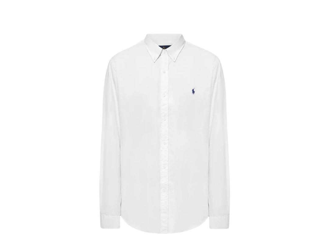 Polo Ralph Lauren Ralph Lauren Logo Embroidered Shirt Custom Fit Feather Weight Twill White