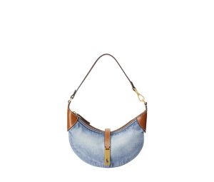 Buy Ralph Lauren Polo ID Denim-Leather Mini Shoulder Bag With Gold-Tone Brass Hardware Light Wash at Sasom – Authentic and Ready to Ship