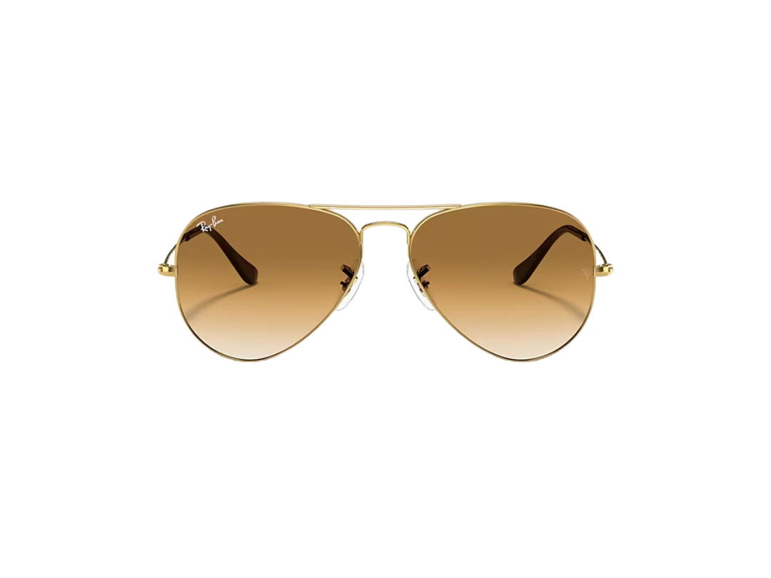 Ray-Ban Ray-Ban Aviator Gradient In Polished Gold Frame With Brown Lenses