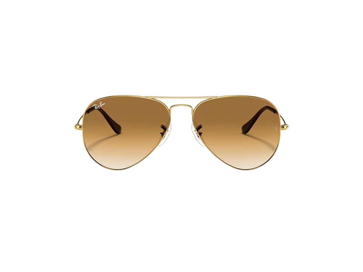 Ray-Ban Ray-Ban Aviator Gradient In Polished Gold Frame With Brown Lenses