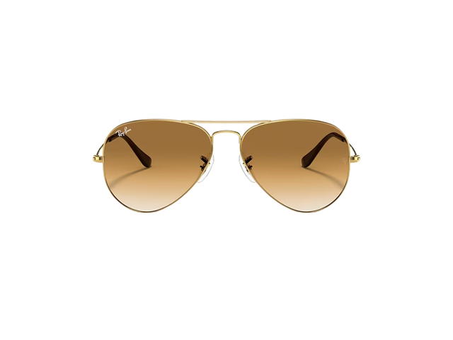 Ray-Ban Ray-Ban Aviator Gradient In Polished Gold Frame With Brown Lenses - view 1