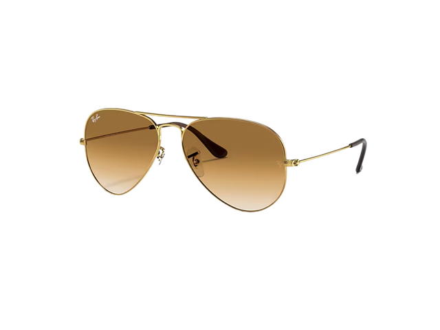 Ray-Ban Ray-Ban Aviator Gradient In Polished Gold Frame With Brown Lenses - view 2