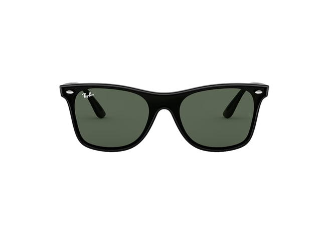 Ray-Ban Ray-Ban Blaze Wayfarer In Polished Black Frame With Green Lenses - view 1