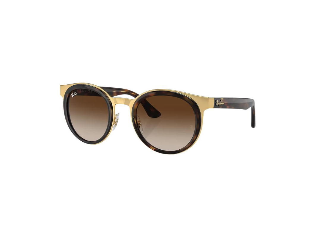 Ray-Ban Ray-Ban Bonnie RB3710 In Polished Havana On Gold Frame With Brown Lenses