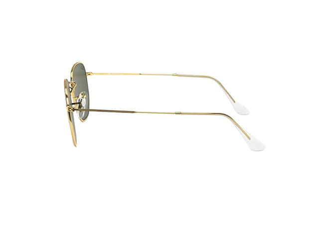 Ray-Ban Ray-Ban Hexagonal In Polished Gold Frame With Green Lenses - view 3