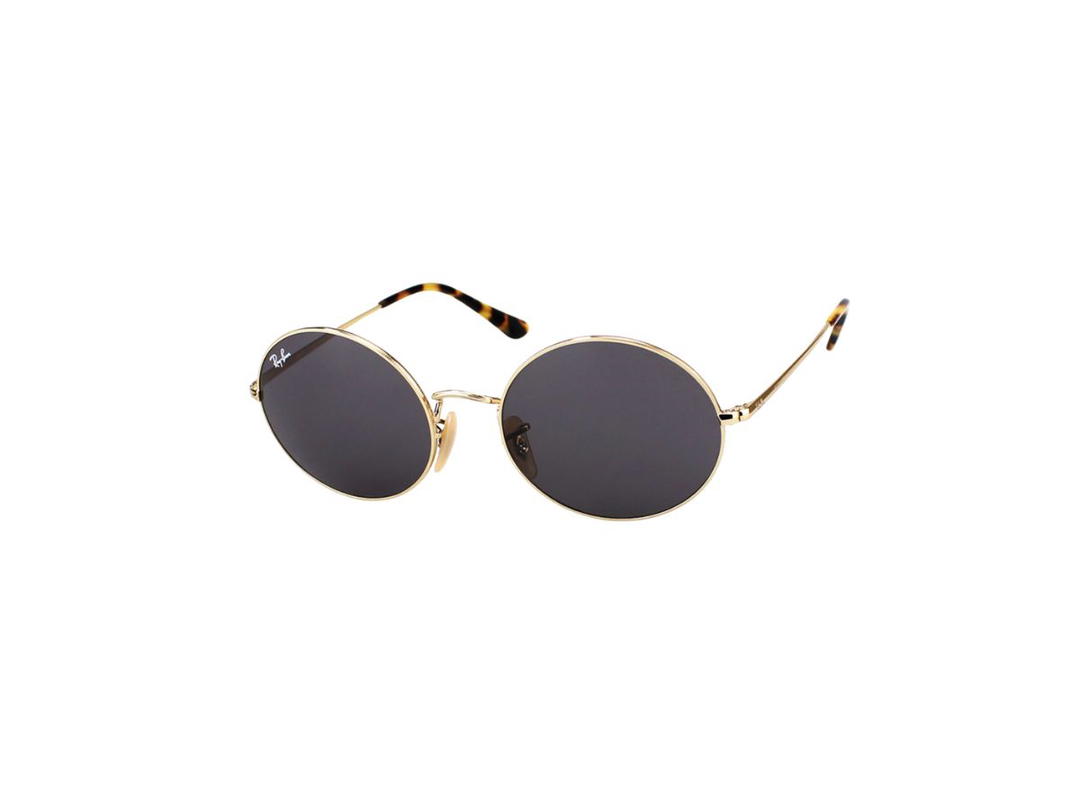 Ray-Ban Ray-Ban RB 1970 Oval Sunglasses In Gold Frame With Grey Lenses