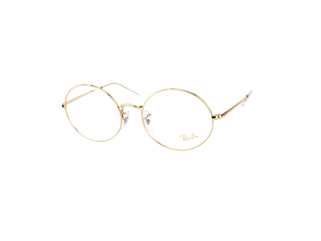 Ray-Ban Ray-Ban RB 1970V Oval Eyeglasses In Gold Metal With Demo Lens