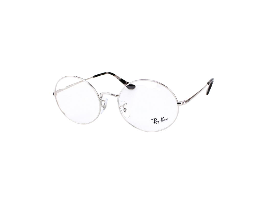 Ray-Ban Ray-Ban RB 1970V Oval Eyeglasses In Silver Metal With Demo Lens
