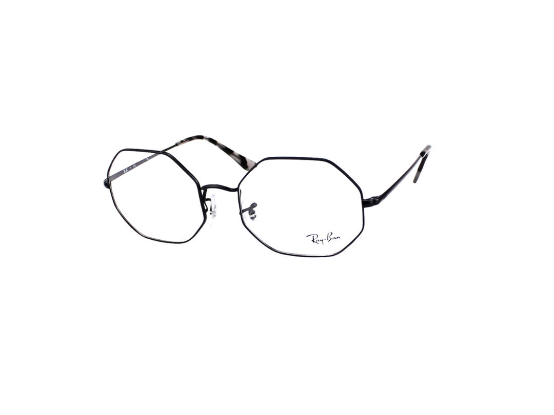 Ray-Ban Ray-Ban RB 1972V Octagon Eyeglasses In Black Metal With Demo Lens