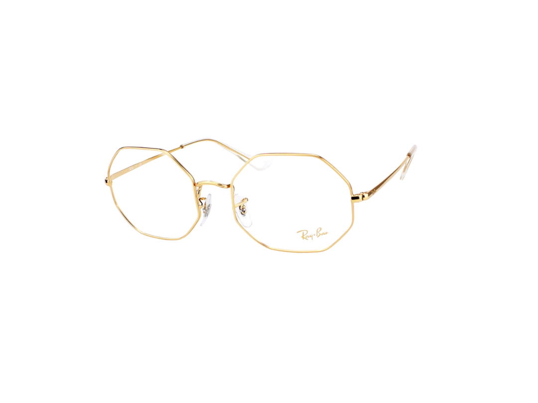 Ray-Ban Ray-Ban RB 1972V Octagon Eyeglasses In Gold Metal With Demo Lens
