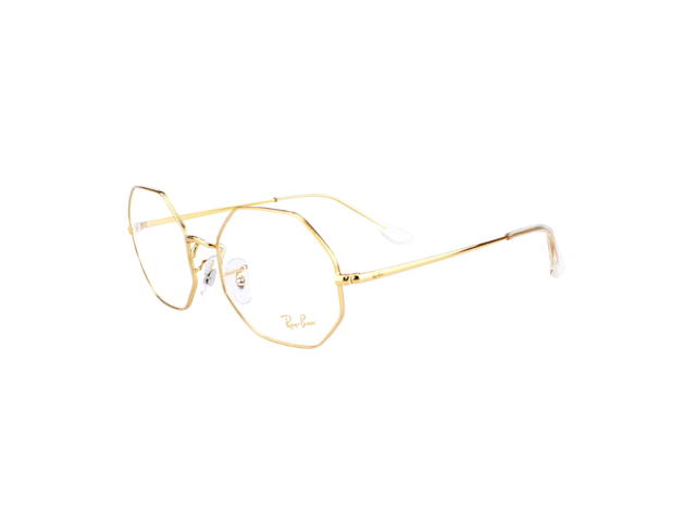 Ray-Ban Ray-Ban RB 1972V Octagon Eyeglasses In Gold Metal With Demo Lens - view 3
