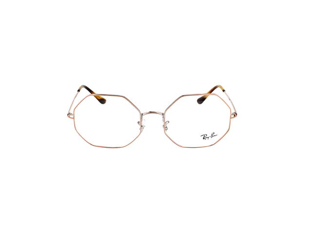 Ray-Ban Ray-Ban RB 1972V Octagon Eyeglasses In Gold Metal With Demo Lens Havana - view 2