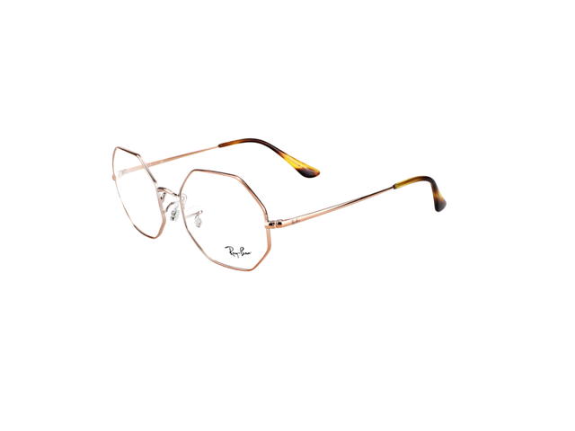 Ray-Ban Ray-Ban RB 1972V Octagon Eyeglasses In Gold Metal With Demo Lens Havana - view 3