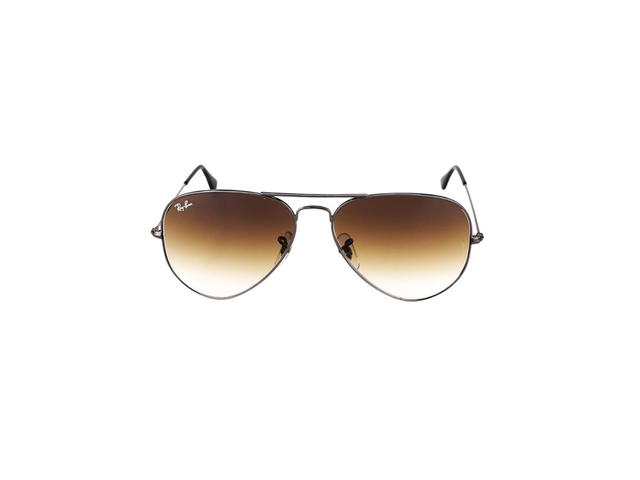 Ray-Ban Ray-Ban RB 3025 Aviator Large Metal Sunglasses In Silver Frame With Brown Lenses - view 2