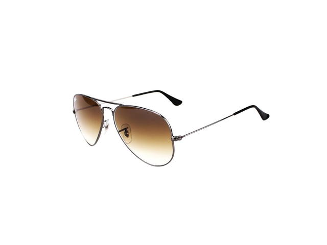 Ray-Ban Ray-Ban RB 3025 Aviator Large Metal Sunglasses In Silver Frame With Brown Lenses - view 3