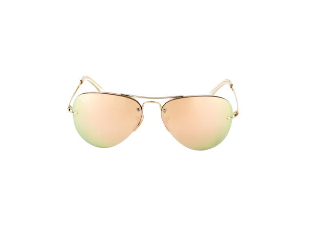Ray-Ban Ray-Ban RB 3449 Sunglasses In Gold Metal Plastic With Gold Lens - view 2