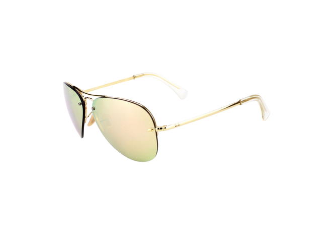 Ray-Ban Ray-Ban RB 3449 Sunglasses In Gold Metal Plastic With Gold Lens - view 3