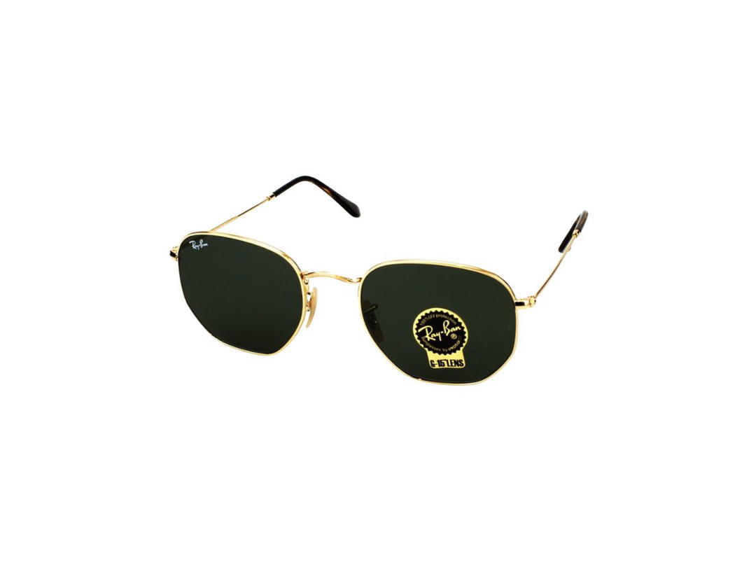 Ray-Ban Ray-Ban RB 3548 N Sunglasses In Gold Metal Frame With Green Lenses
