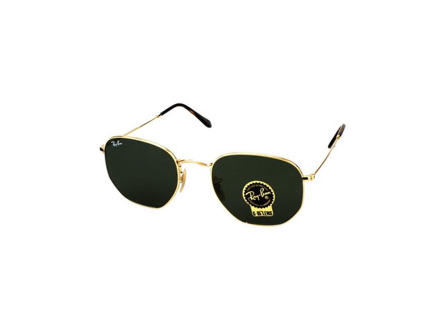 Ray-Ban Ray-Ban RB 3548 N Sunglasses In Gold Metal Frame With Green Lenses - view 1