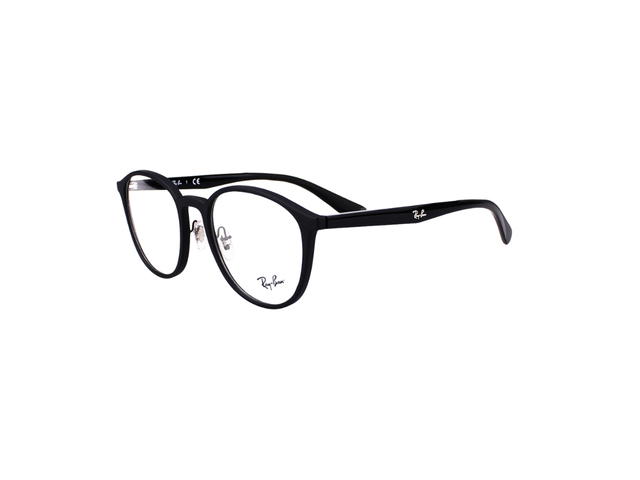 Ray-Ban Ray-Ban RB 7156 Eyeglasses In Plastic Metal With Demo Lens Black - view 3