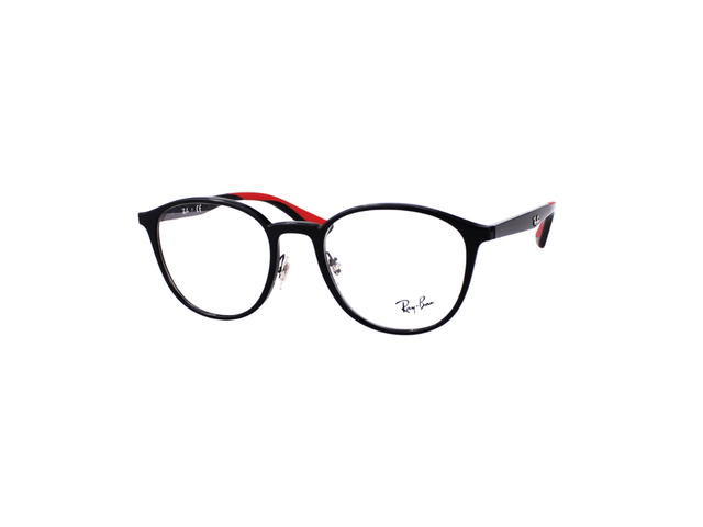Ray-Ban Ray-Ban RB 7156 Eyeglasses In Plastic With Demo Lens Black - view 1