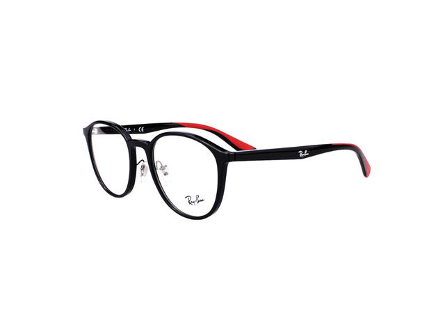 Ray-Ban Ray-Ban RB 7156 Eyeglasses In Plastic With Demo Lens Black - view 3