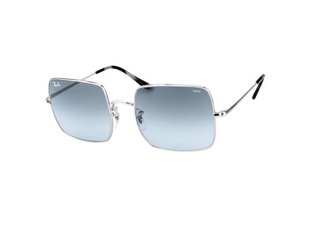 Ray-Ban Ray-Ban Square 1971 Classic In Polished Silver Frame With Blue Gradient Lenses - view 2