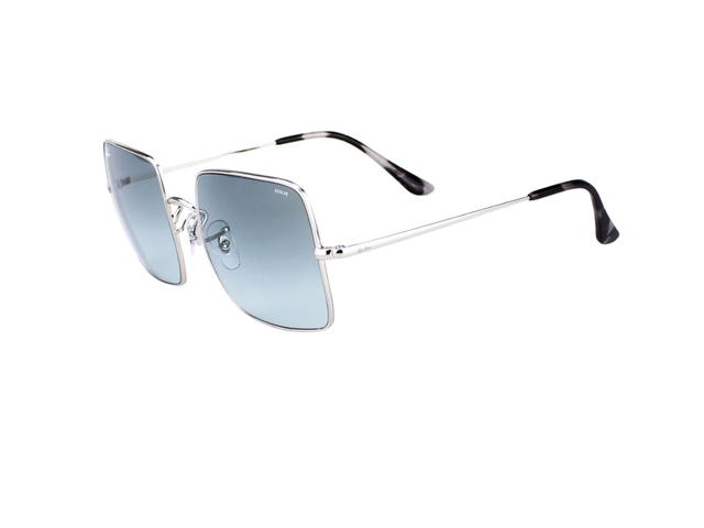 Ray-Ban Ray-Ban Square 1971 Classic In Polished Silver Frame With Blue Gradient Lenses - view 3