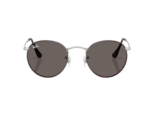 Ray-Ban Ray-Ban Round Metal Sunglasses Matte Havana Dark Grey Lenses - view 2