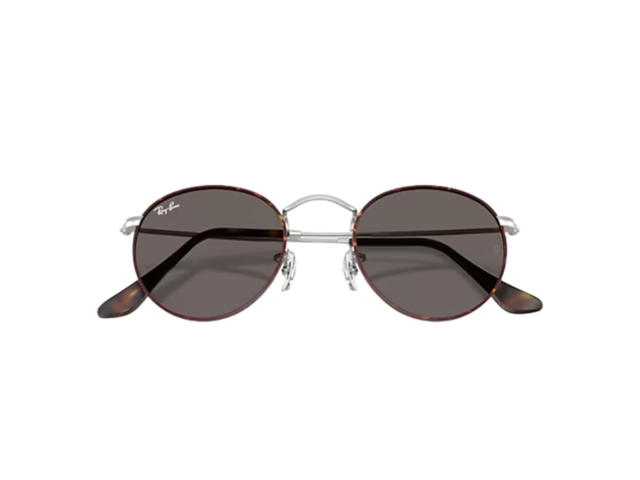 Ray-Ban Ray-Ban Round Metal Sunglasses Matte Havana Dark Grey Lenses - view 5