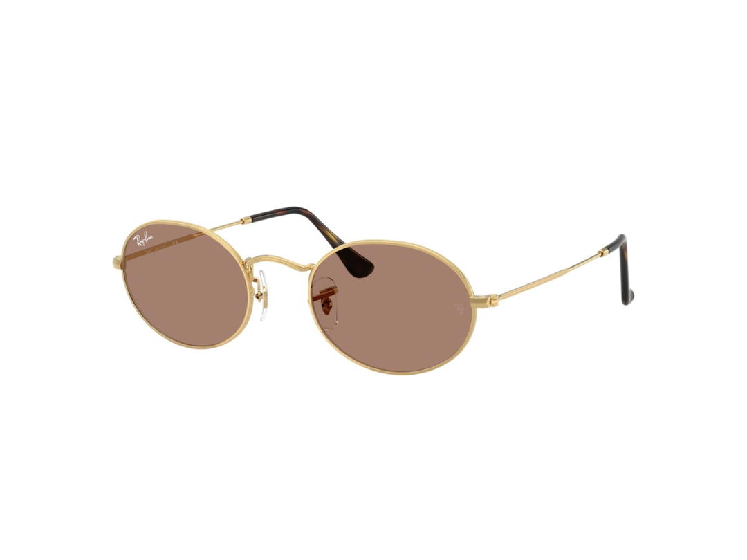 Ray-Ban Ray-Ban Oval Arista Sunglasses Gold Purple Lenses