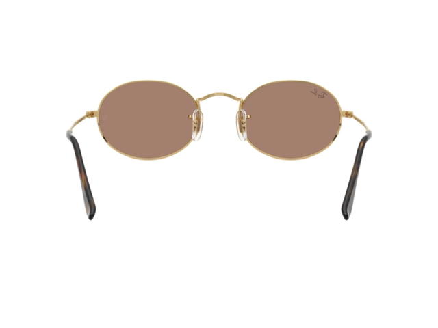 Ray-Ban Ray-Ban Oval Arista Sunglasses Gold Purple Lenses - view 3