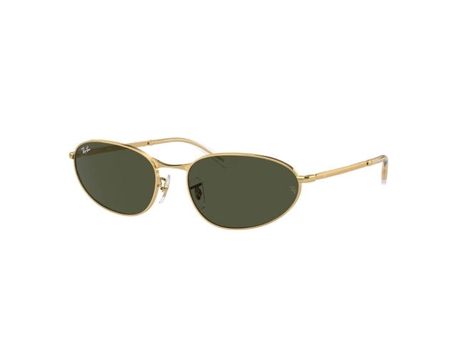 Ray-Ban Ray-Ban Oval Arista Sunglasses Gold Green Lenses - view 1