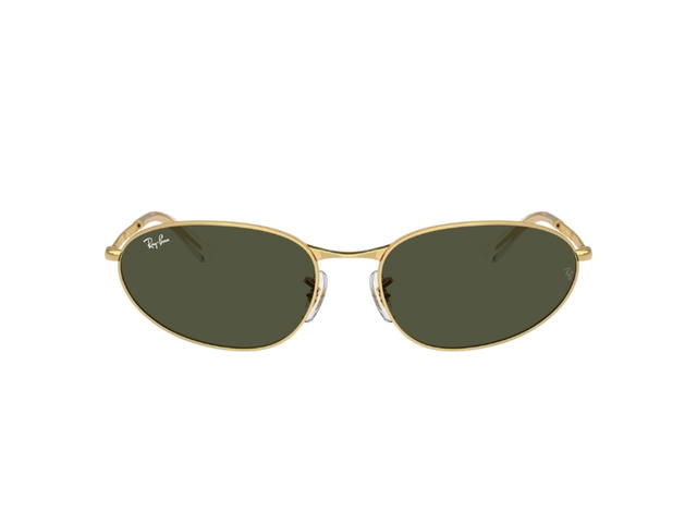 Ray-Ban Ray-Ban Oval Arista Sunglasses Gold Green Lenses - view 2