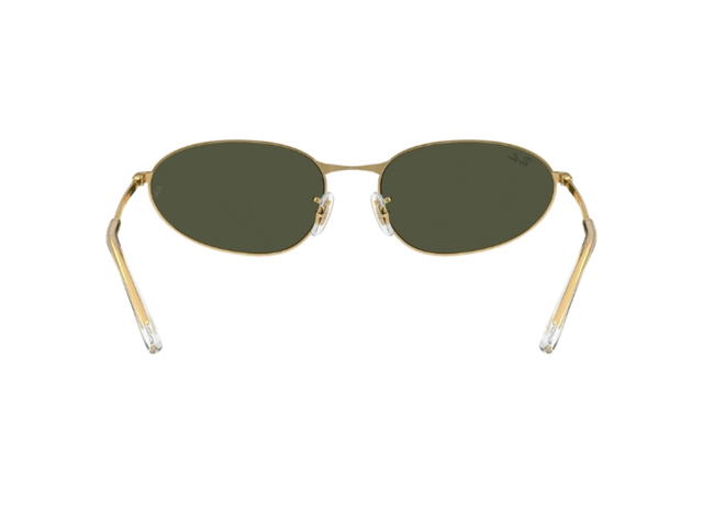Ray-Ban Ray-Ban Oval Arista Sunglasses Gold Green Lenses - view 3