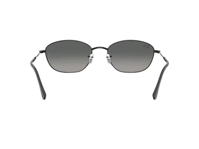 Ray-Ban Ray-Ban RB 3749 Irregular Metal Sunglasses Polished Black Grey Gradient Lenses - view 4