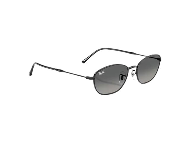 Ray-Ban Ray-Ban RB 3749 Irregular Metal Sunglasses Polished Black Grey Gradient Lenses - view 6