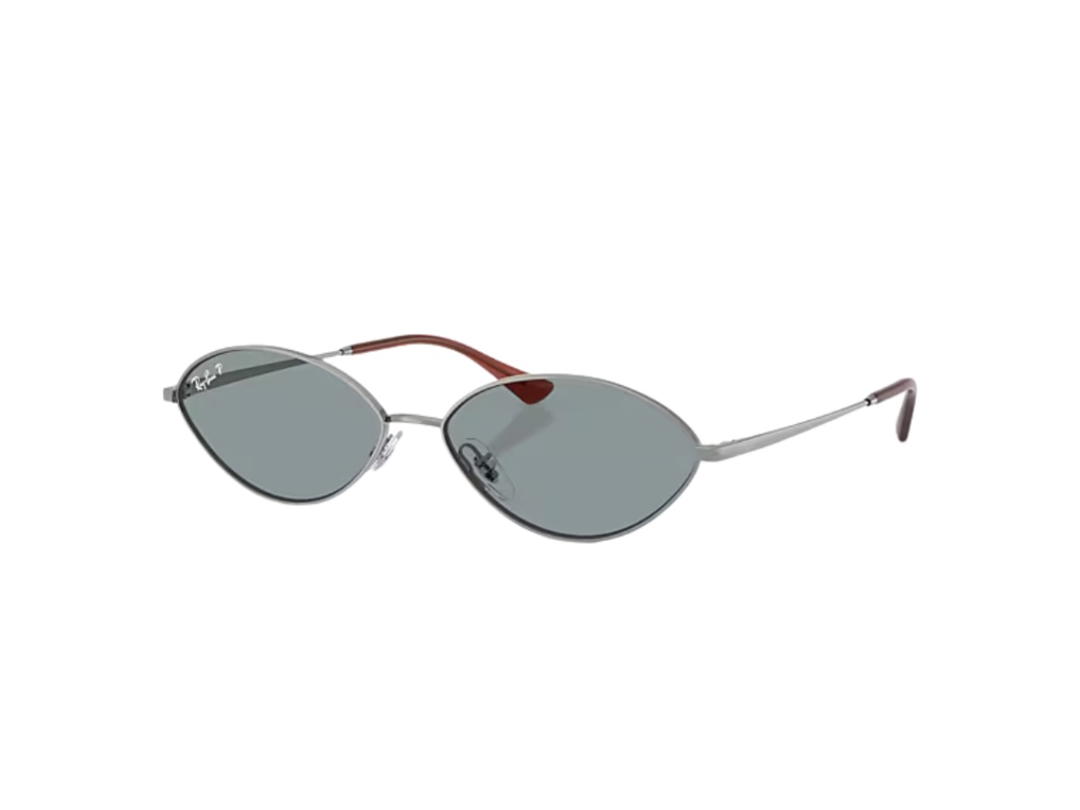 Ray-Ban Ray-Ban Kai Bio-based In Polished Gunmetal Frame With Azure Polarized Lenses