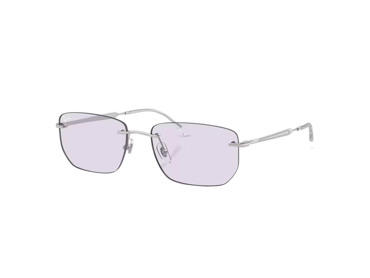 Ray-Ban Ray-Ban Transitions In Polished Silver Frame With Amethyst Transitions Lenses