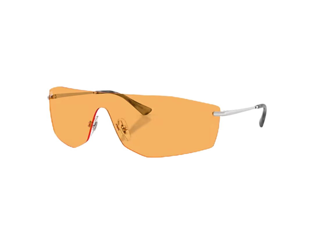 Ray-Ban Ray-ban ALIX BIO-BASED In Polished Silver Frame With Yellow Lens