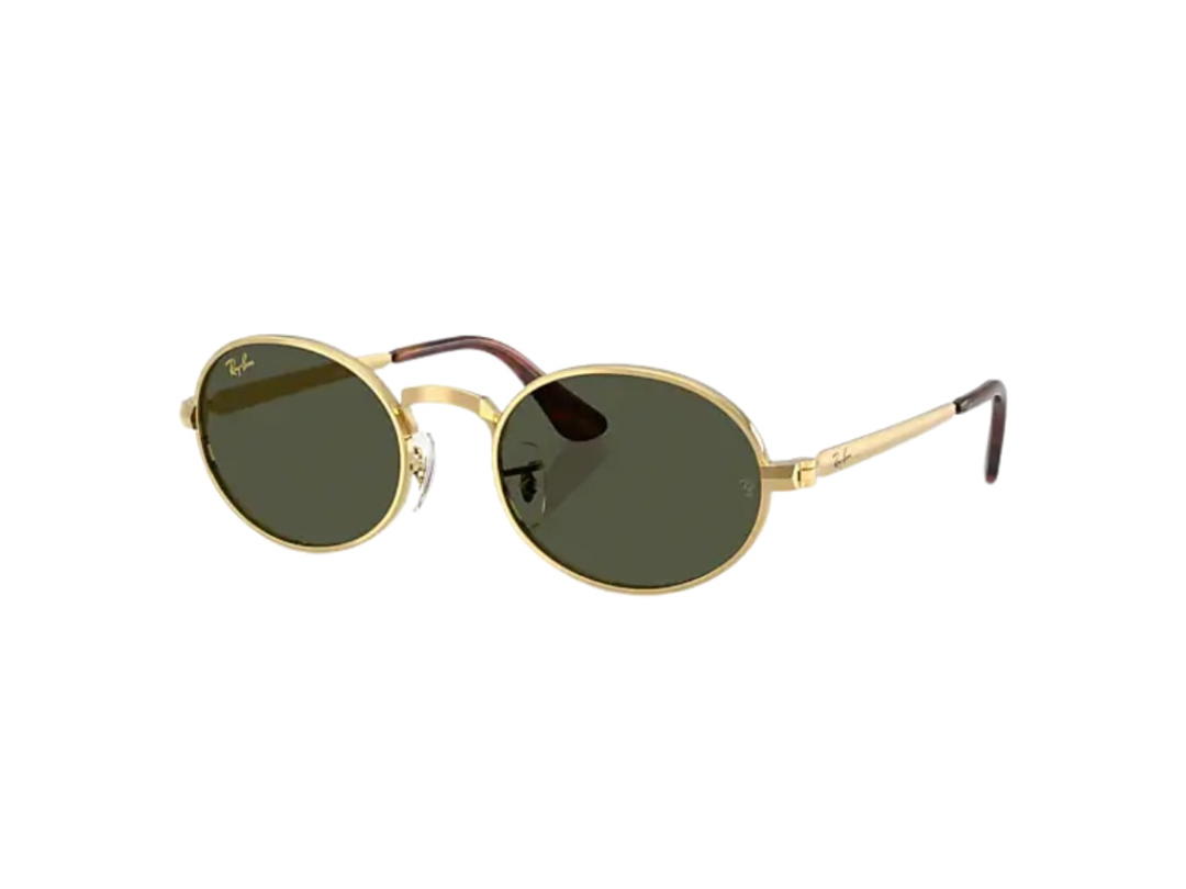 Ray-Ban Ray-ban RB3931 In Polished Arista Gold Frame With Green Lens