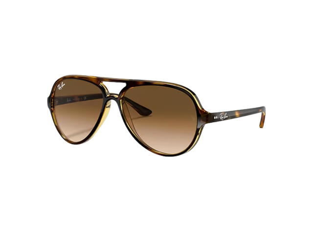 Ray-Ban Ray-Ban Cats 5000 Classic In Polished Light Havana Injected Frame With Light Brown Gradient - view 1