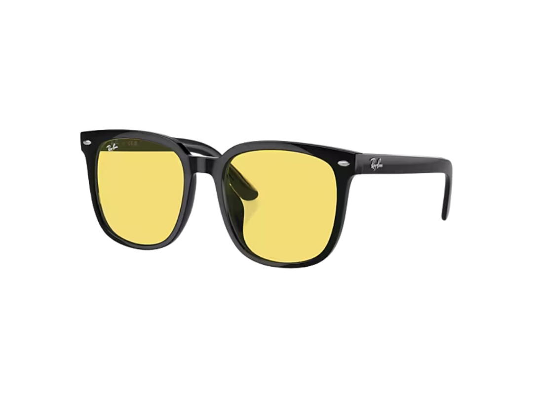 Ray-Ban Ray-Ban RB4401D In Polished Black Frame With Yellow Lenses