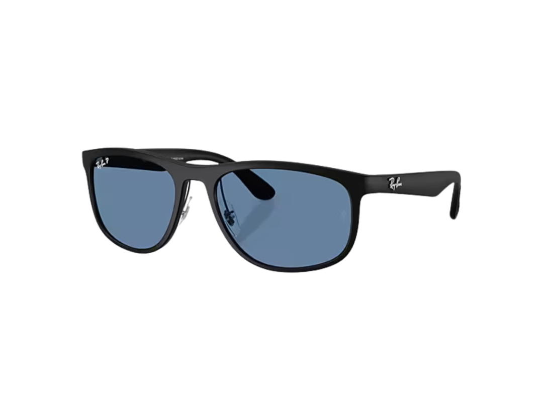 Ray-Ban Ray-ban Rb4468 Polarized In Matte Sand Black Frame With Polarized S Blue Lens