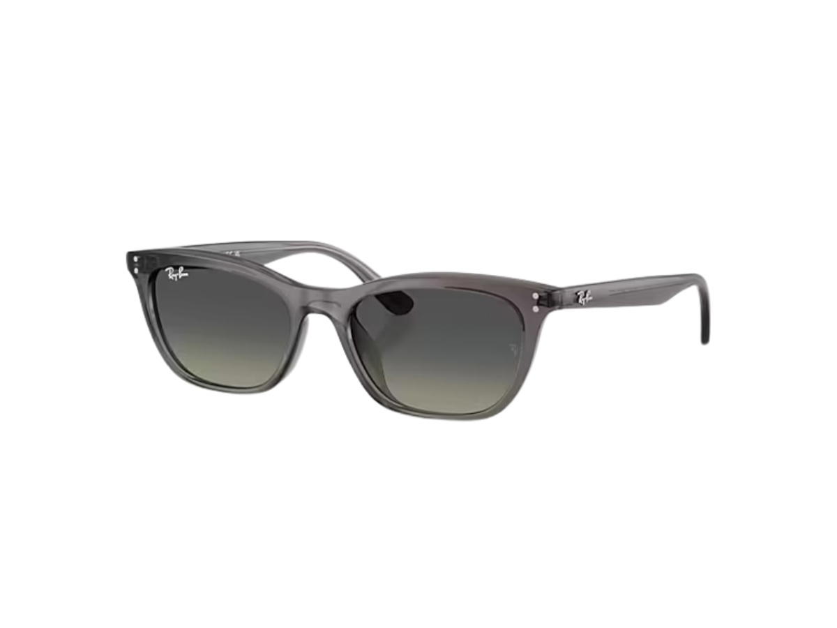 Ray-Ban Ray-Ban RB4474D In Polished Transparent Dark Grey