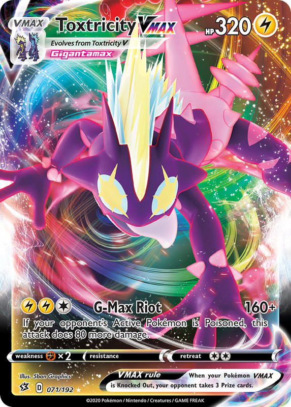 Pokemon Pokemon Toxtricity VMAX [RCL 071/192] Sword & Shield "Rebel Clash" (EN)