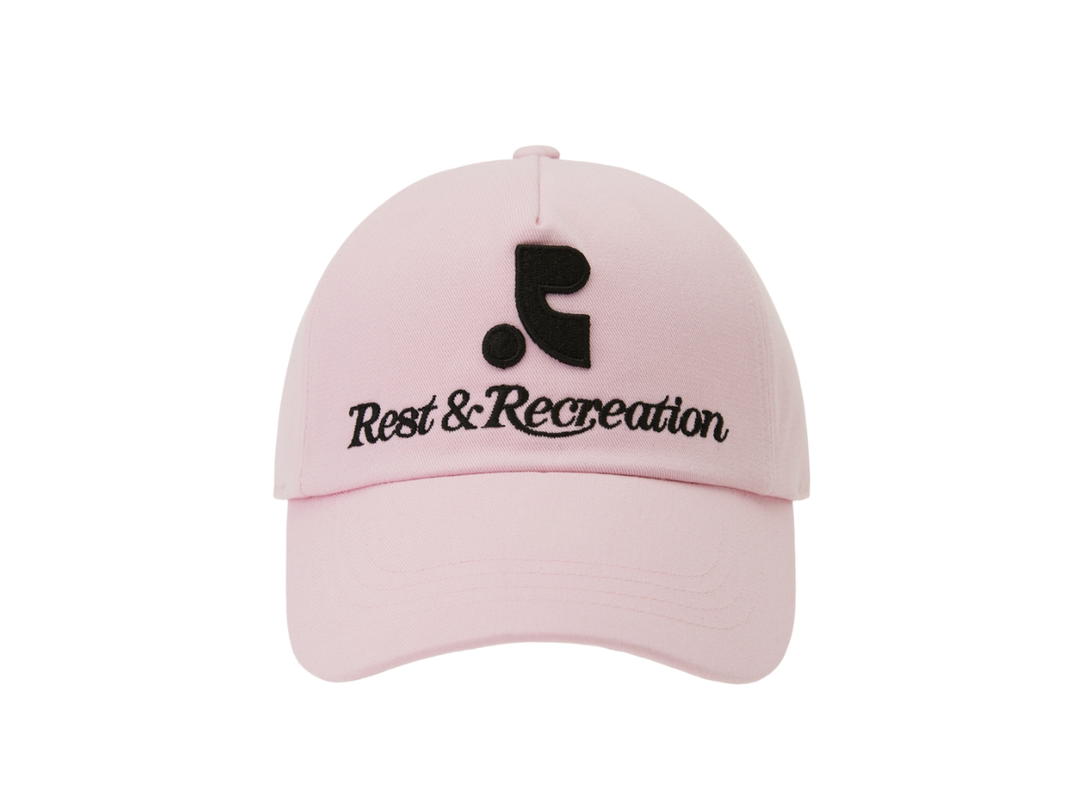 Rest & Recreation Rest & Recreation Logo Cotton Ball Cap Pink